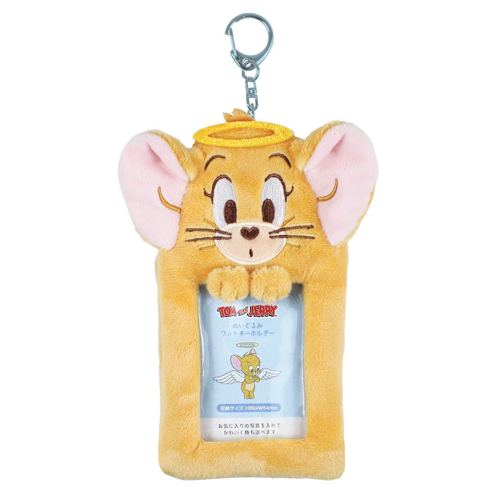 Tees Factory Tom and Jerry Plush Photo Keychain for Angel H165 X W85 X D25mm Kids, TJ-5546843TJ, Jerry,