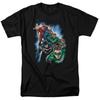 Justice League Of America Heroes Unite Mens T Shirt Black Officially Licensed