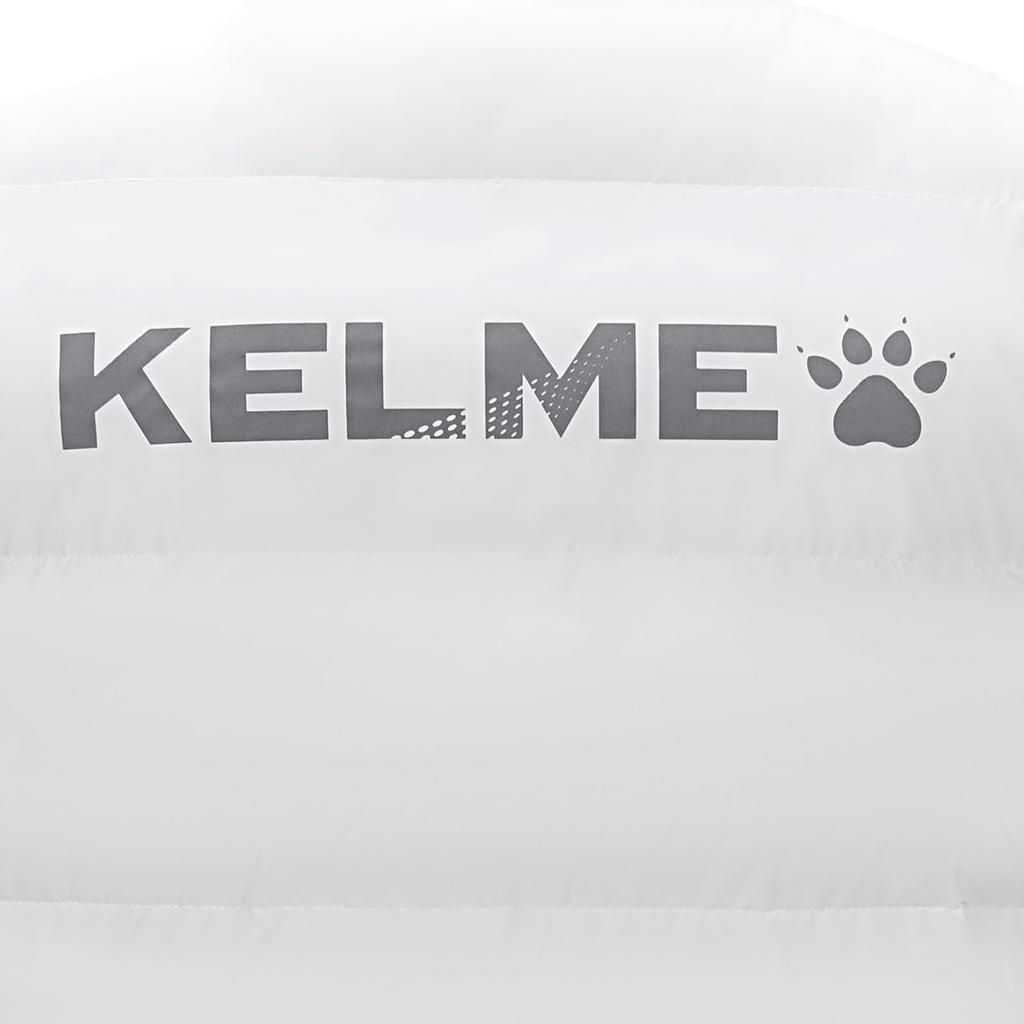 Kelme Men's Padded Vest, Active Vest, Warm, Lightweight, Sleeveless, Cold Weather Protection (White, Size L)