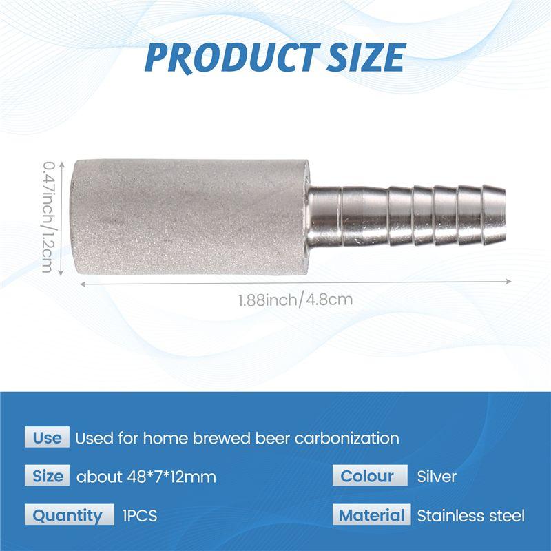 AEE4-0.5 Diffusion Stone Steel Beer Carbonation Aeration For Kegged Beer Wine Tools Bar Accessories