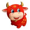 Мягкая плюшевая игрушка красная корова, мягкая для детского подарка на Новый год