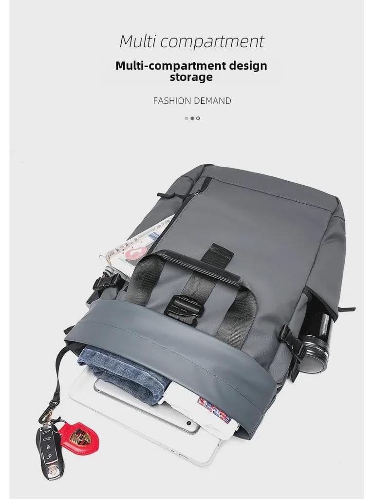 TANGCOOL Men's Fashion Trend Casual Student Laptop Backpack