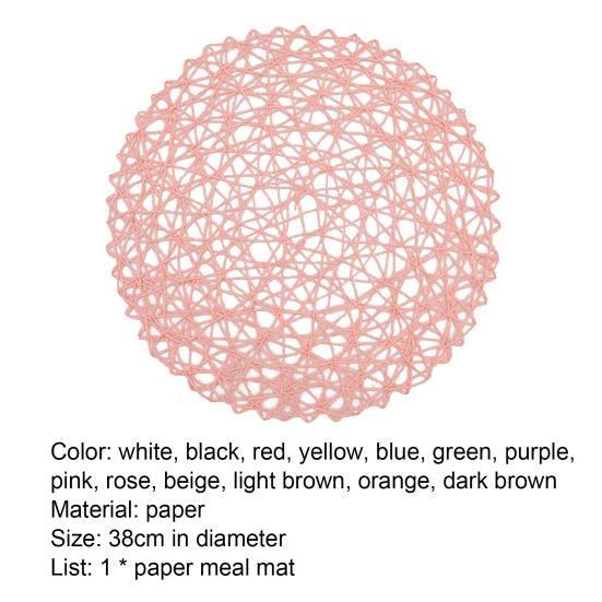 Настольный коврик, экологически чистый для дома, круглый, нескользящий, теплоизоляционный, круглый, подстаканник, стильный, противоскользящий, плотный тканый.