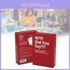 Did Wtf You Say Party Game Against All Dignity Morality Full Game Set Cards 594