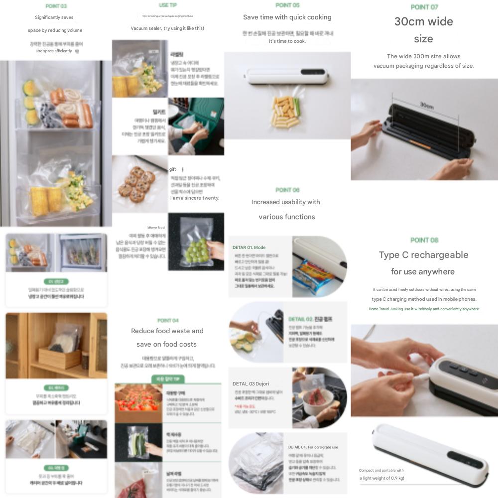 Maison Living Premium Powerful Wireless Vacuum Sealer for Home Use