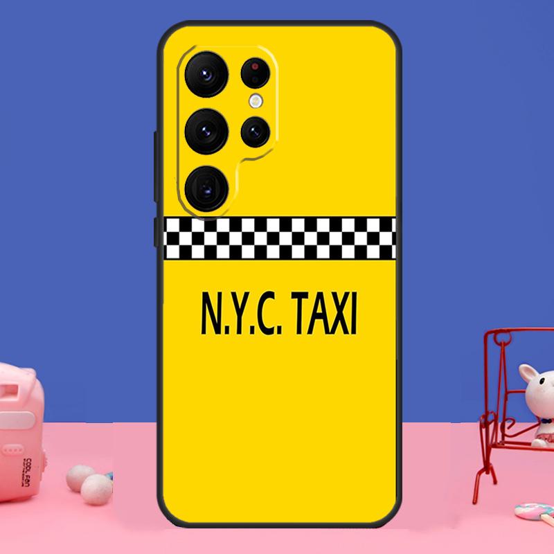 Чехол в стиле желтых такси Нью-Йорка для Samsung Galaxy S23 S22 S24 Ultra S8 S9 S10 Plus Note 10 20 Ultra S20 S21 FE