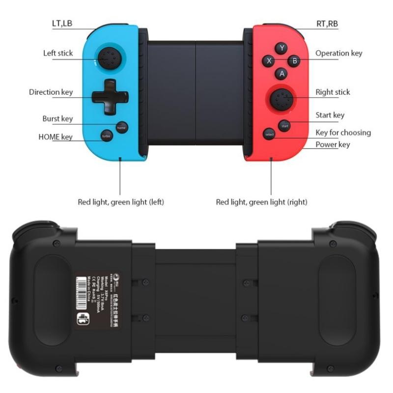 Игровой контроллер Bluetooth, беспроводной геймпад, телескопический геймпад, джойстик для игр на мобильном телефоне Android