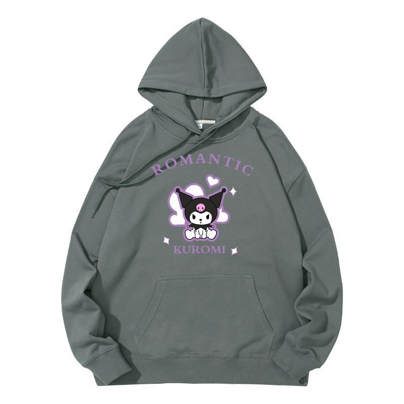 Толстовка с капюшоном Sanrio Весна/Осень Pompom Purin Cinnamoroll Mymelody HelloKitty Аниме Куртка Одежда Толстовки Милая Пара