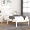 VidaXL Bed Frames White Solid Pine Wood 90x190 Cm Single 3103899