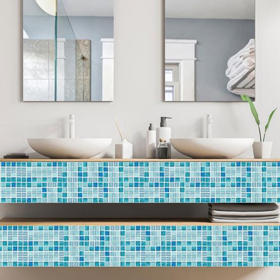 15шт 3D наклейка водонепроницаемая мозаика настенная анти-масло кухня ванная комната DIY декор