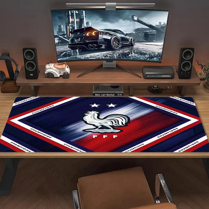 France FFF Color Mouse Pad Large Gaming Table Cushion Non-slip Laptop Tablet Big Mousepad XXL Mat Mini PC Playmat With Lock edge