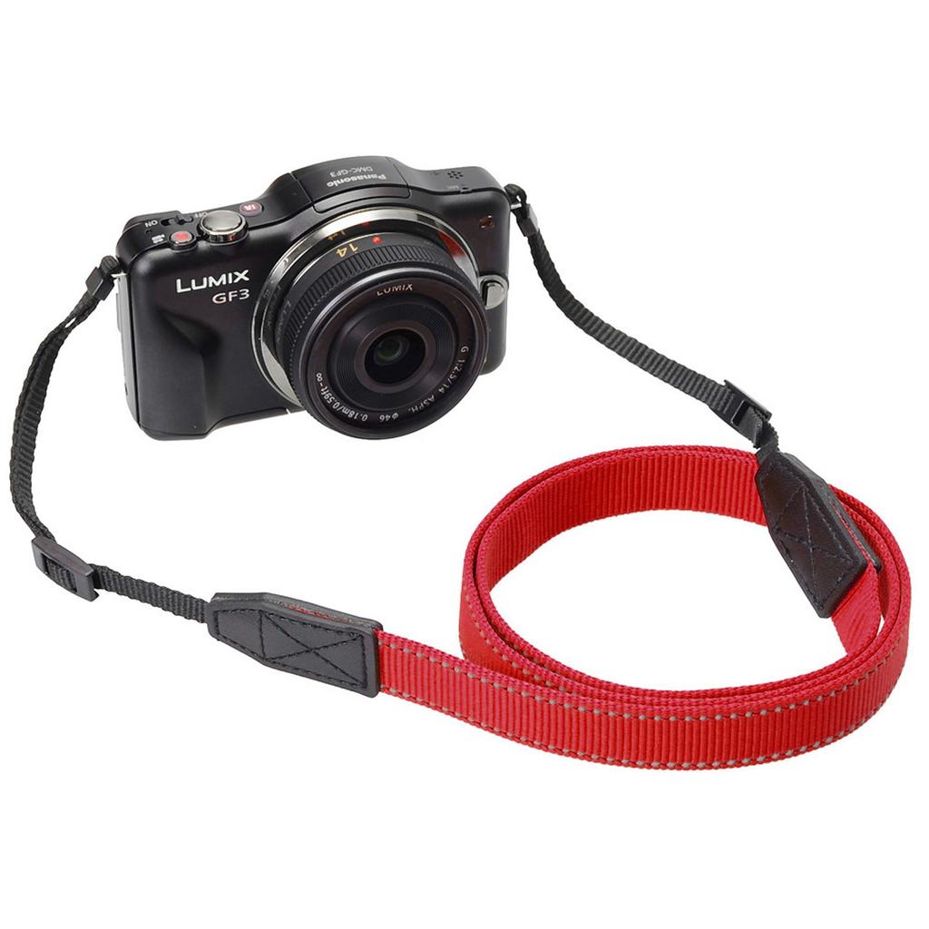 Etsumi Allegro Strap for Mirrorless Deep Cameras, Red, E-6433