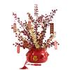 Simulation Red Fruit Fortune Fruit Money Leaf Wedding Photography Home Ornament Christmas Berry New Year Blessing Bucket Decoration