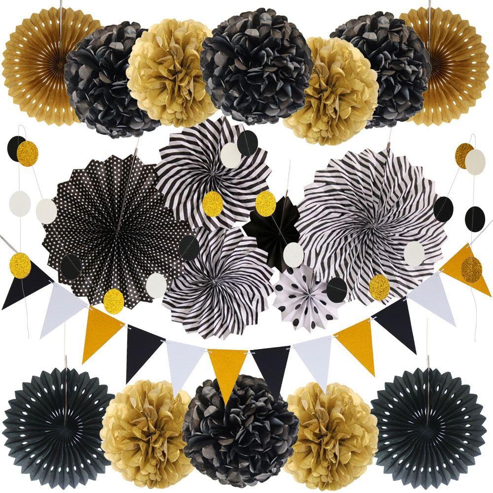 Decorations Birthday Party Decor Wedding Fans Flower Paper Crafts Paper Fan Flowers Tissue Paper