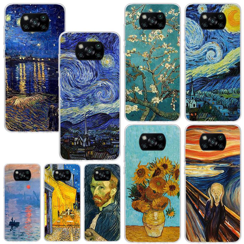 Van Gogh Oil Art Painting Phone Case For Xiaomi Poco X7 X6 X5 M7 M8 Pro F7 Ultra Redmi 15C 15 13C 13 12C 12 10 10C 10A Art Funda
