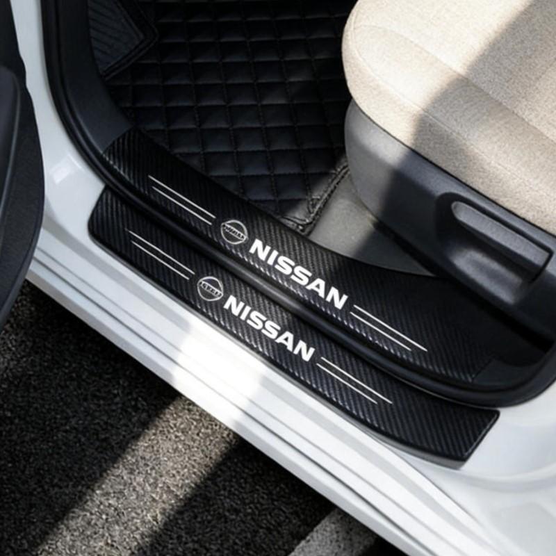 Для Nissan Qashqai Versa Leaf Sentra Pulsar Xterra X-trail Nismo Карбоновые автомобильные детали накладки на пороги автомобиля