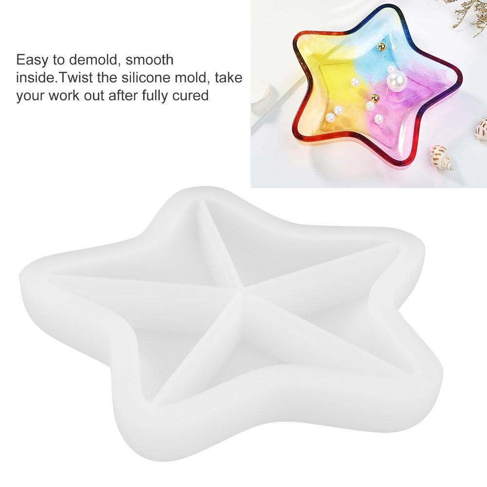 White Seastar Marine Series Silicone Box Mould Silicone Storage Tray Mould For Crafters