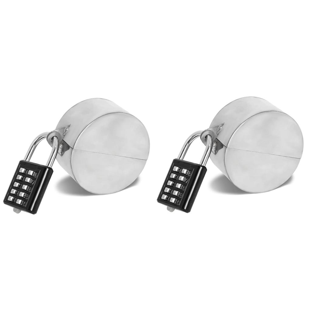 2025+ Gate Valve Locking Device (2 Set) Hose Bib Lock Outdoor Faucet, Water Faucet Lock for Door Knob, Outside Garden, Oil