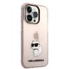 Etui do iPhone 14 Pro Karl Lagerfeld Ikonik Choupette Różowe
