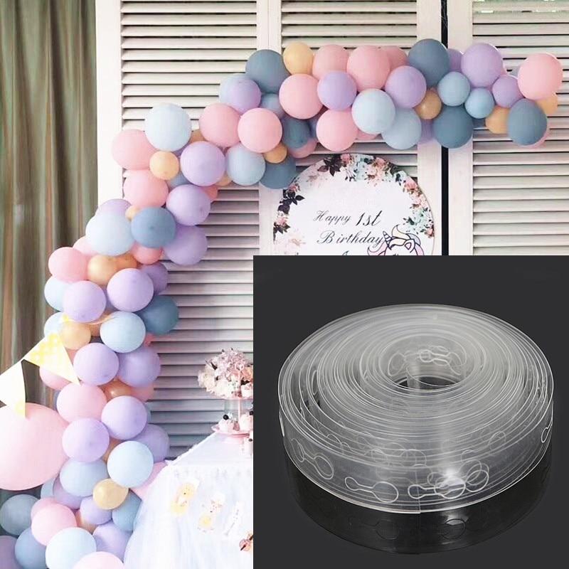 Latex Balloons DIY Modeling Tool 5M Plastic Balloon Chain Fixed Tool Birthday Wedding Decor