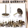 100pcs Diameter 11mm Wooden Jewelry Gift Wine Case Box Sofa Decorative Tack Stud Upholstery Tacks Nail Pushpin Doornail Box Pack