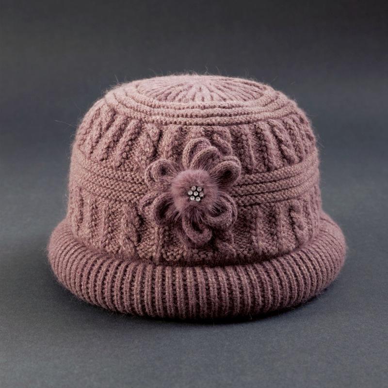 Winter Wool Knitted Hat and Scarf Set for Women - Fleece-Lined, Thick, Cold-Proof, Ear Protection.