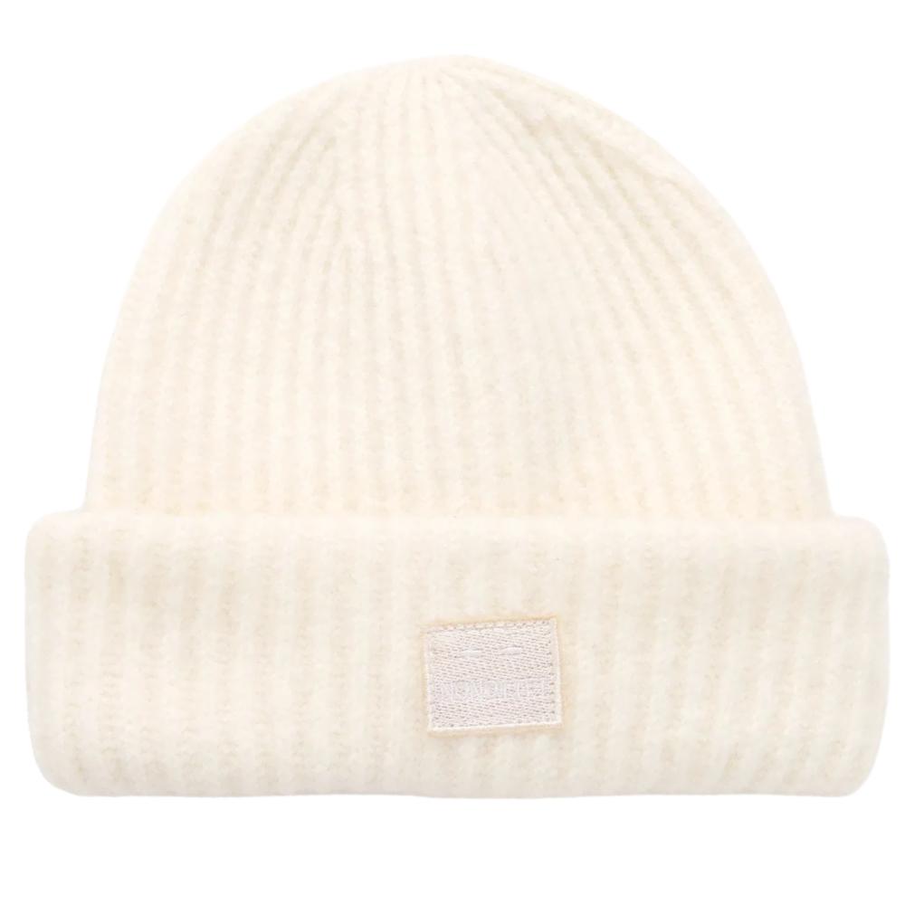 Шапки бини нового стиля, зимняя теплая шапка, шапка Y2K для женщин, однотонная, с нашивкой на лице, зимние вязаные шапки для девочек, подарок