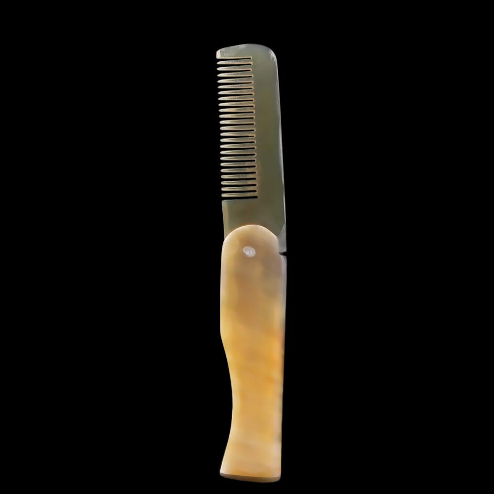 Girl Hair Styling Tool Hairdressing Yak Horn Comb Massage Comb Foldable Hair Care Tool