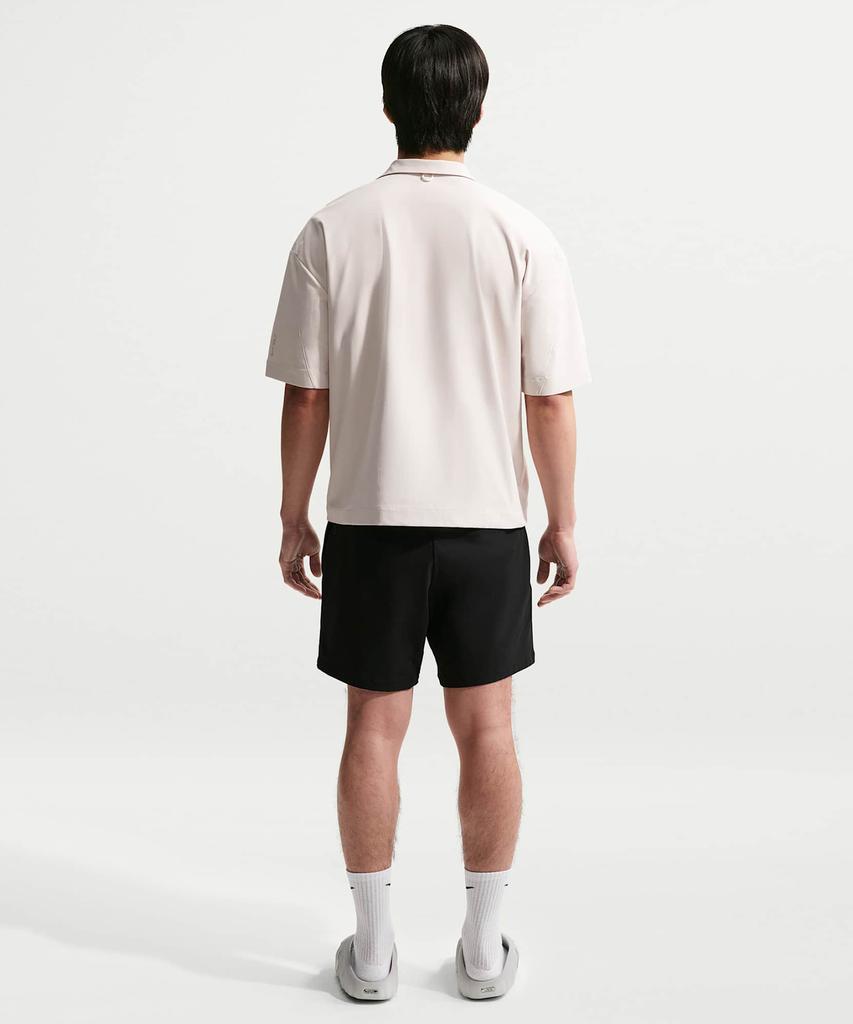 NIKE 24.7 Perfect Stretch Dry Fit Uv Button-Up Shirt M - Light Orewood Brown:Sail:Light Iron Ore / If2735-104