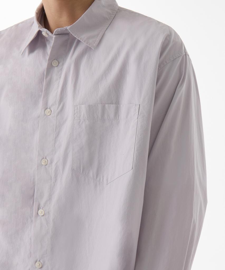 MUSINSA STANDARD Relaxed Soft Poplin Shirt [Purple Grey]