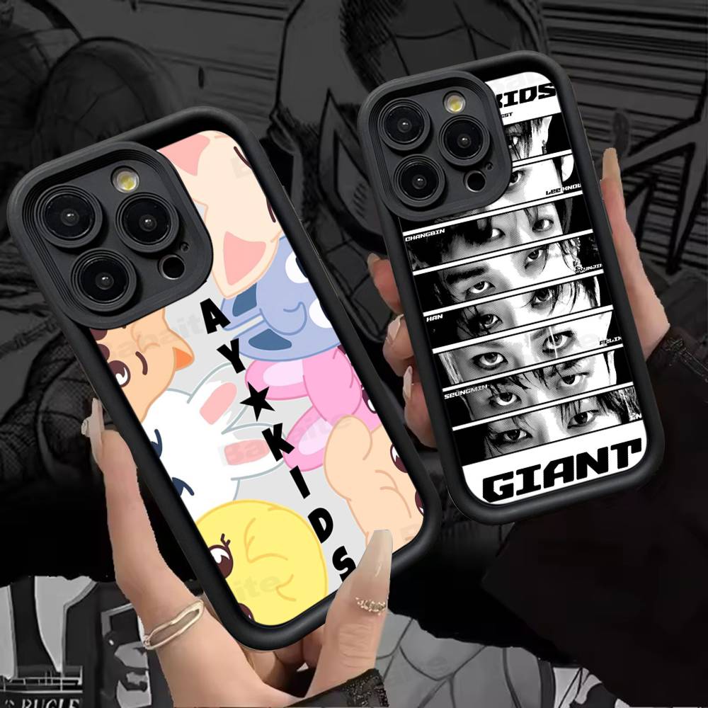 1PC Fashion Kpop S-Stray-Kids Phone Case for iPhone 17 16 15 14 13 12 11 Pro Max Plus Silicone Shockproof Case