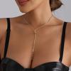 ins retro geometric triangle adjustable pull-out necklace personalized simple item decoration