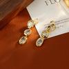 Elegant Zircon Pendant Earrings - Chic & Versatile Design