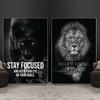 Мотивация животных, черно-белые холсты, художественные постеры и принты, африканские короли льва, картины на стене, современные картины для гостиной, домашний декор