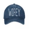 Винтажная бейсболка WIFEY Новая винтажная стираная хлопковая бейсболка Солнцезащитные кепки для родителей и детей