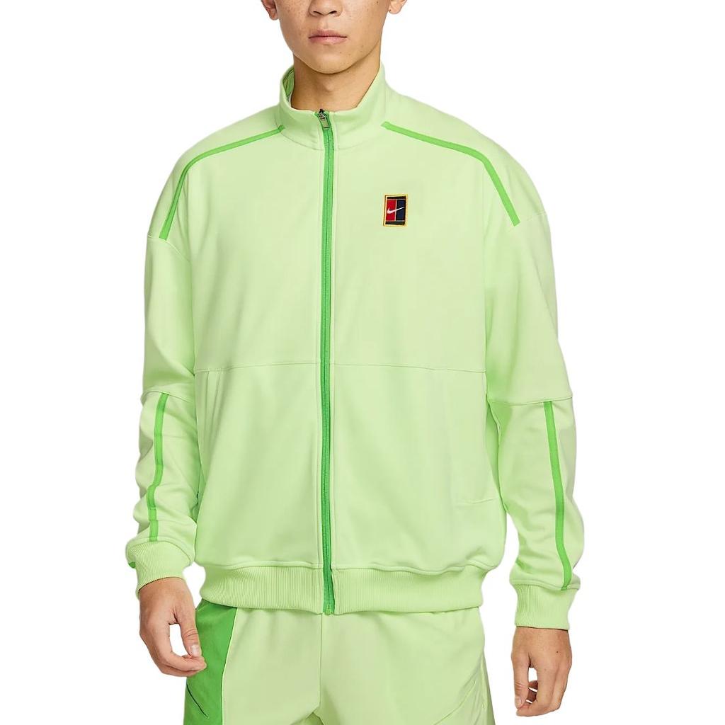 Nike Мужская кофта с воротником-стойкой из флиса Court Heritage, на молнии, свободная, теннисная рубашка, топ FZ6926-360