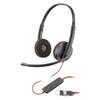 Двухушная проводная гарнитура Poly Blackwire 3220 с шумоподавлением [Модель 2025], USB-C/A, Эко-упаковка (8X228A6AM)