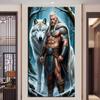Большой размер Мозаика Сделай сам Полные наборы для рисования бриллиантами Искусство Воин и Волк Вышивка Крестом Стразы