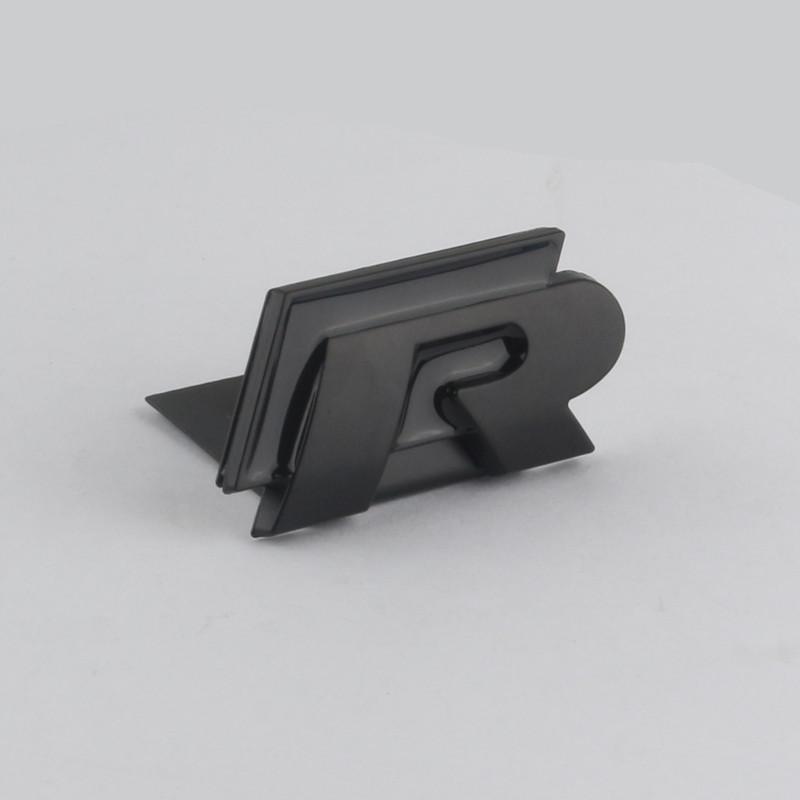 Совместимая наклейка с логотипом R Line для Volkswagen Golf, CC, Scirocco, Magotan, Sagitar и Polo - Задний значок/Значок на решетке радиатора