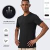 Мужская быстросохнущая светоотражающая футболка 25SS: Дышащий, Высокоэластичный Короткий Рукав для Ночного Видения, Занятий Спортом на Открытом Воздухе и Фитнеса