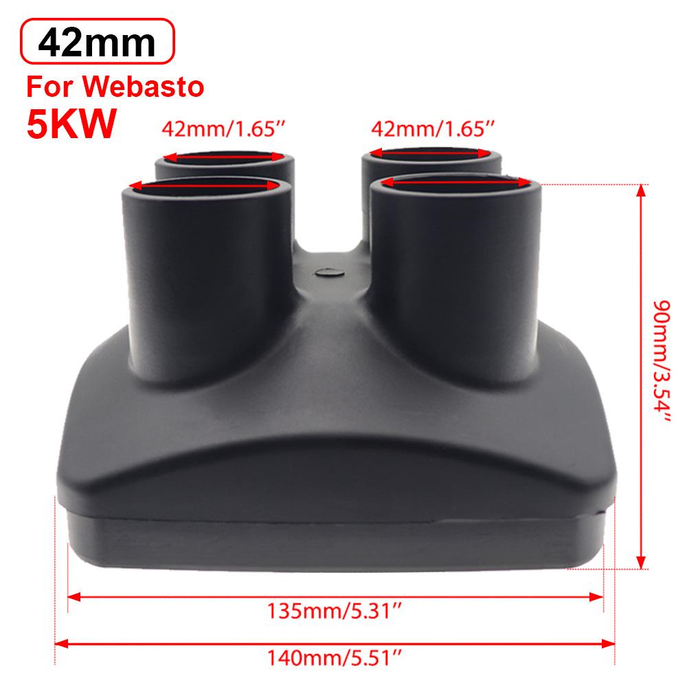 Соединитель автомобильного отопителя 2 кВт/5 кВт для дизельного стояночного отопителя Webasto Air, крышка воздухозаборника 42 мм/60 мм/75 мм