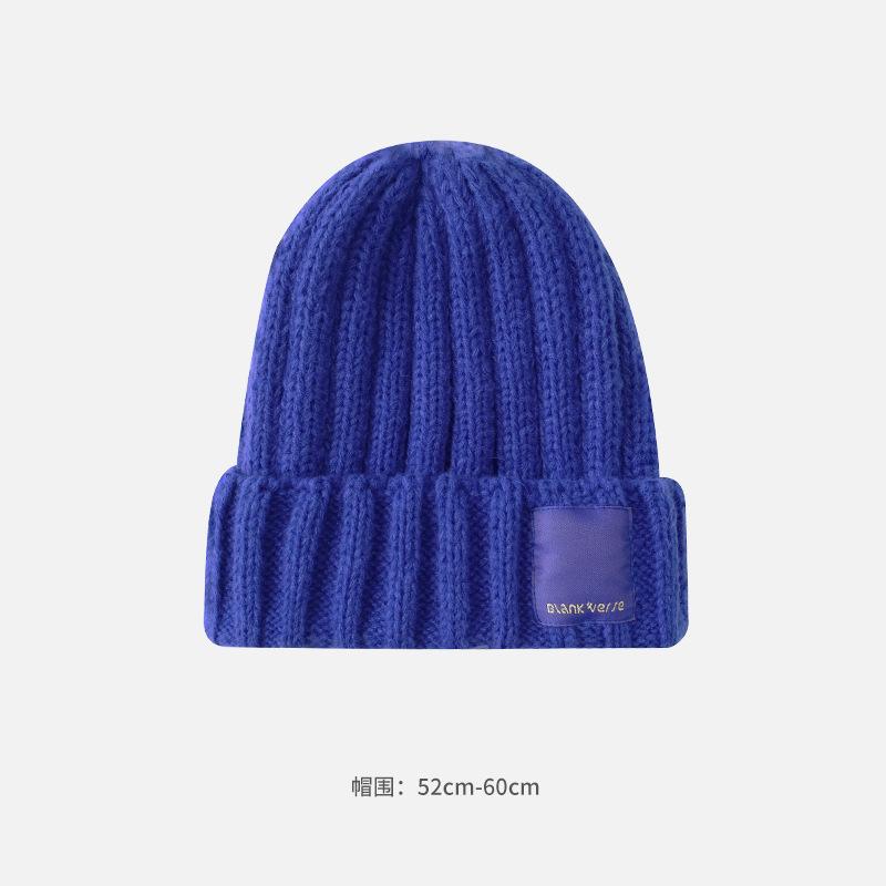Корейская версия прямой вязаной шапки из дынной кожуры, дети показывают свои лица, молодые студенты, осенне-зимняя универсальная модная теплая шерстяная шапка пара