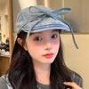Vantage Original Bow Forward Hats для женщин Y2k 2024 Весна и лето Новые универсальные дорожные солнцезащитные ретро-береты из денима
