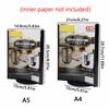 Three-Sided Acrylic Revolving Table Card A4/A5 Menu Sign Holder Menu Display Stand  Desktop Use