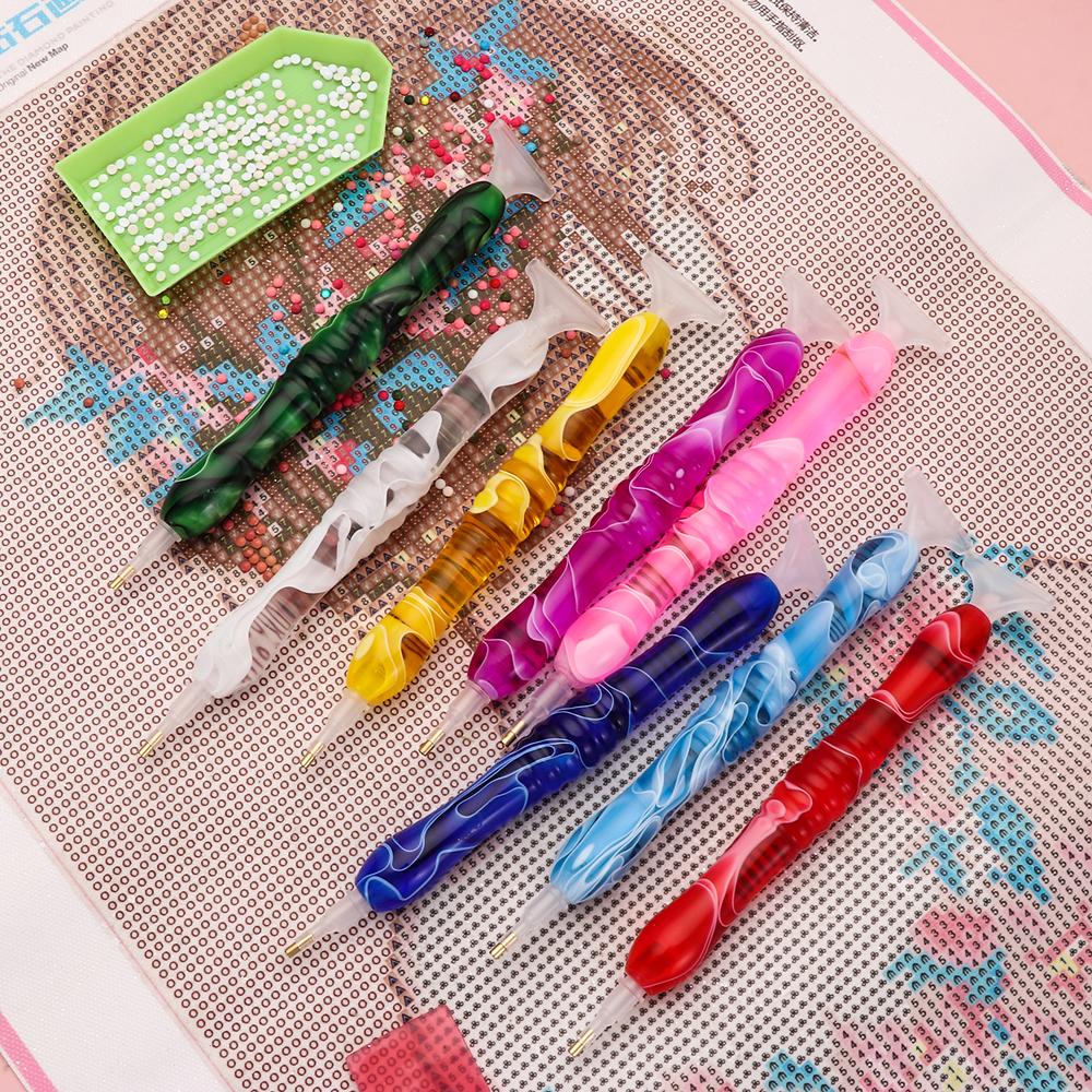 Stitch Sewing Accessories Resin Pen Point Drill Pen Resin Diamond Painting Pen 5D Diamond Painting