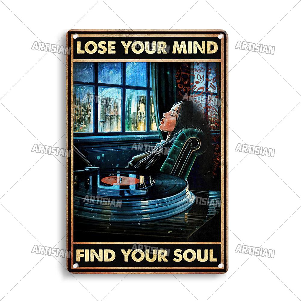 Классические виниловые пластинки настенная тарелка винтажная музыка металлическая жестяная вывеска настенное искусство металлический плакат мужская пещера кафе клуб индустриальный декор