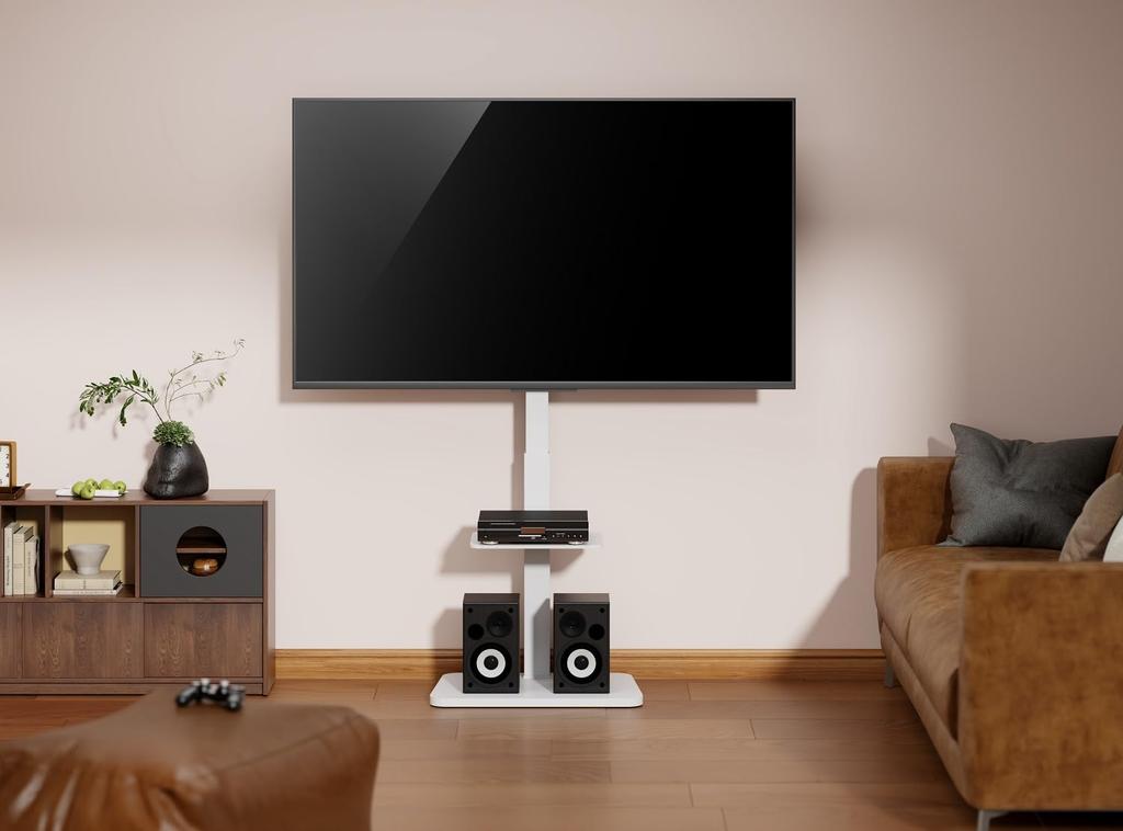 Совместимость с телевизором Green House, подставка VESA белого цвета, настенное крепление, 37-75 дюймов, 40 кг, ширина 200-600/высота 200-400, GH-TVFB-WH