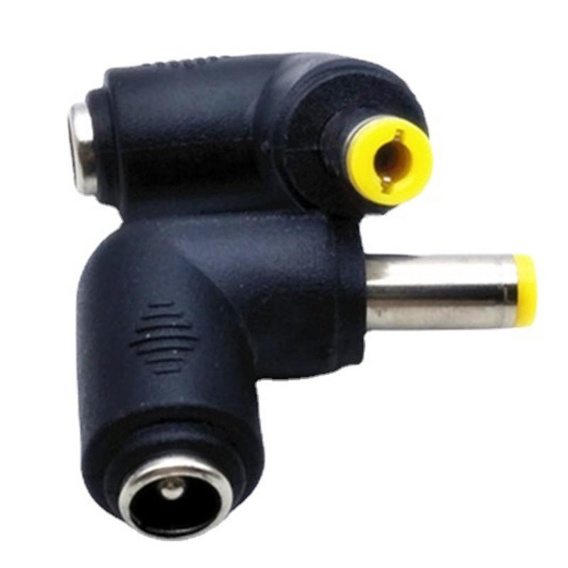 Portable DC5521 Female To DC5.5x2.5mm Male Converter Adapter Elbow Conversion Head for Various Laptops Brands