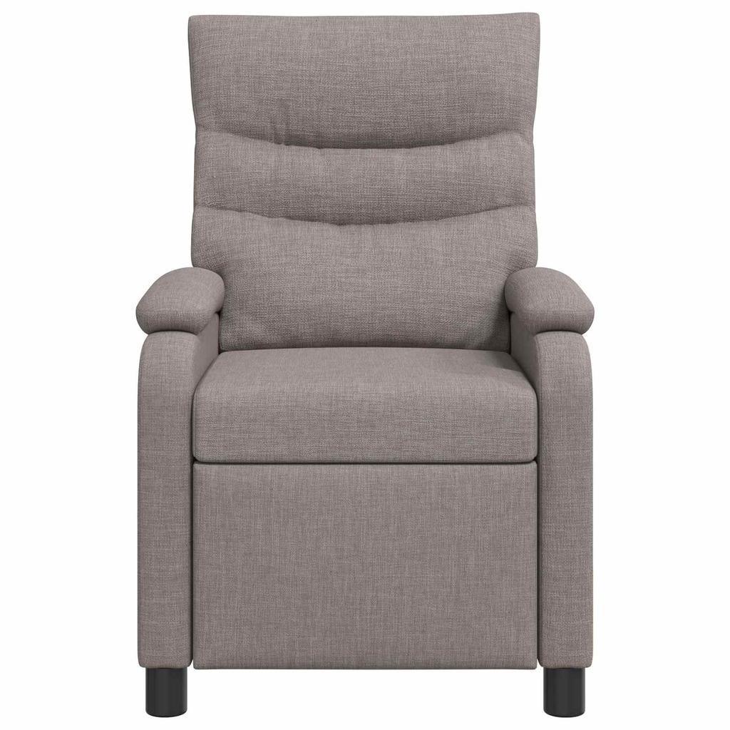 Massage Relax Chair Taupe Fabric