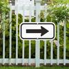 Знак стрелки светоотражающий, легко устанавливается на улице, в помещении, для указания направления, водонепроницаемый, земля